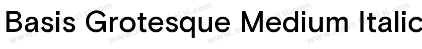Basis Grotesque Medium Italic字体转换
